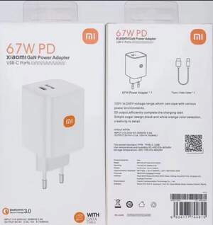 СЗУ Xiaomi Power Adapter з кабелем 67W PD (репліка)