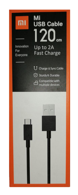 Кабель Xiaomi microUSB 120cm black (репліка)